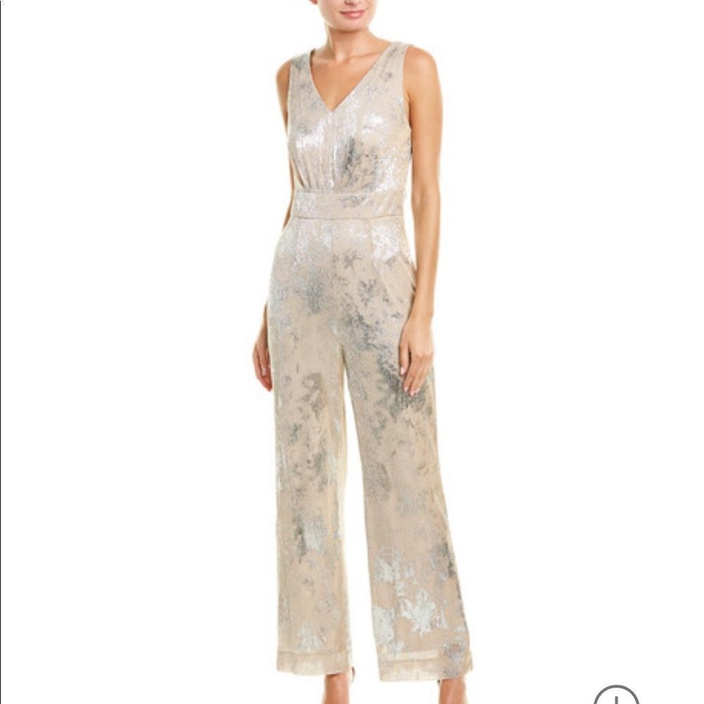 Tahari‎ Arthur S Levine Metallic Jumpsuit Nwt